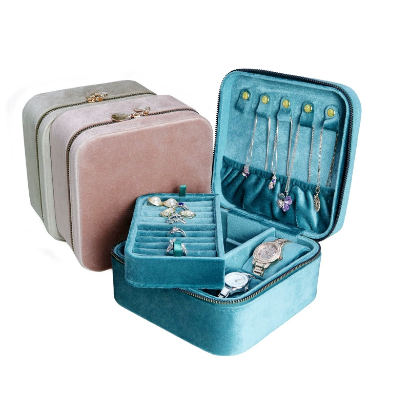 Высококлассный изысканный вместительный кольцо с застежкой-молнией для путешествий, кулон, аксессуар, ящик для хранения