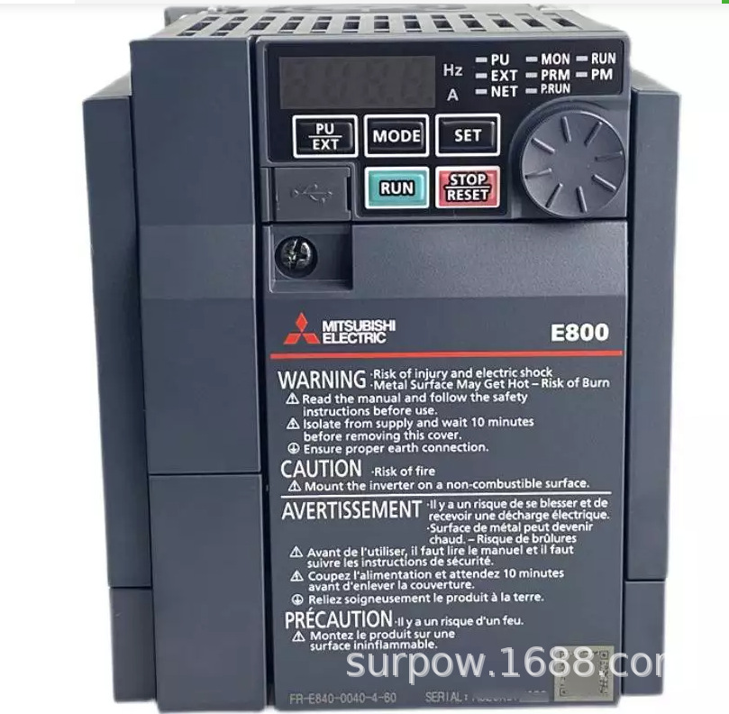 三菱变频器FR-E840-0060-4-60三相380V2.2KW