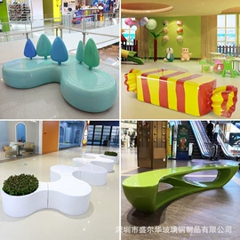 景观雕塑;排椅、等候椅;花盆容器