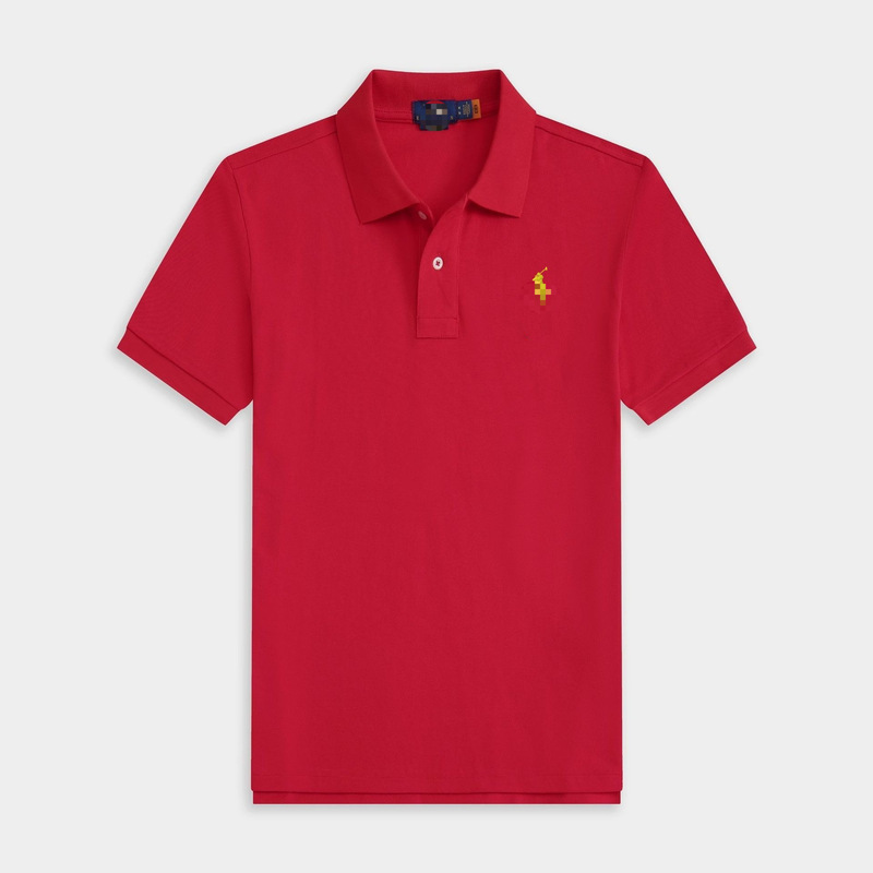 Cross-Border Men's Short-Sleeved European Size Rl Embroidered T-Shirt Men's Polo Shirt Lapel Pony Logo Top Polo Shirt Cross-Border Men's Short-Sleeved European Size Rl Embroidered T-Shirt Men's Polo Shirt Lapel Pony Logo Top Polo Shirt