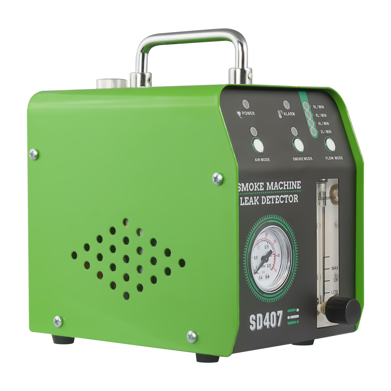 Detector de fugas de humo del automóvil, circuito de aceite del motor, tubería de escape, inspección de fugas de reparación de automóviles, falla de admisión, máquina de humo de fuga lateral