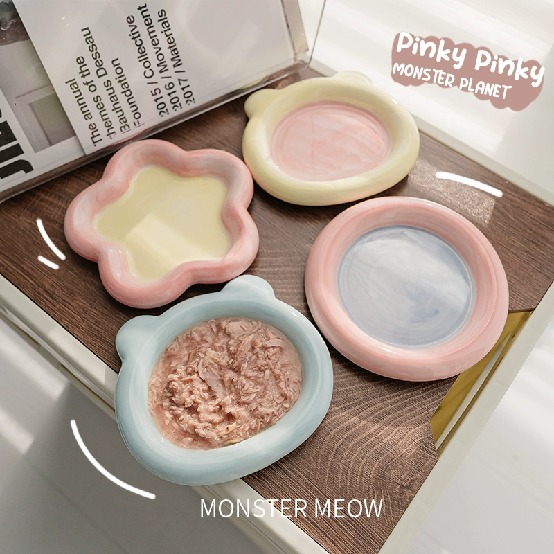 Корейский стиль ins молоко dudu керамическая миска для кошек миска для собак миска для еды и питья миска миска для кошек миска для кормления консервированная тарелка для домашних животных миска