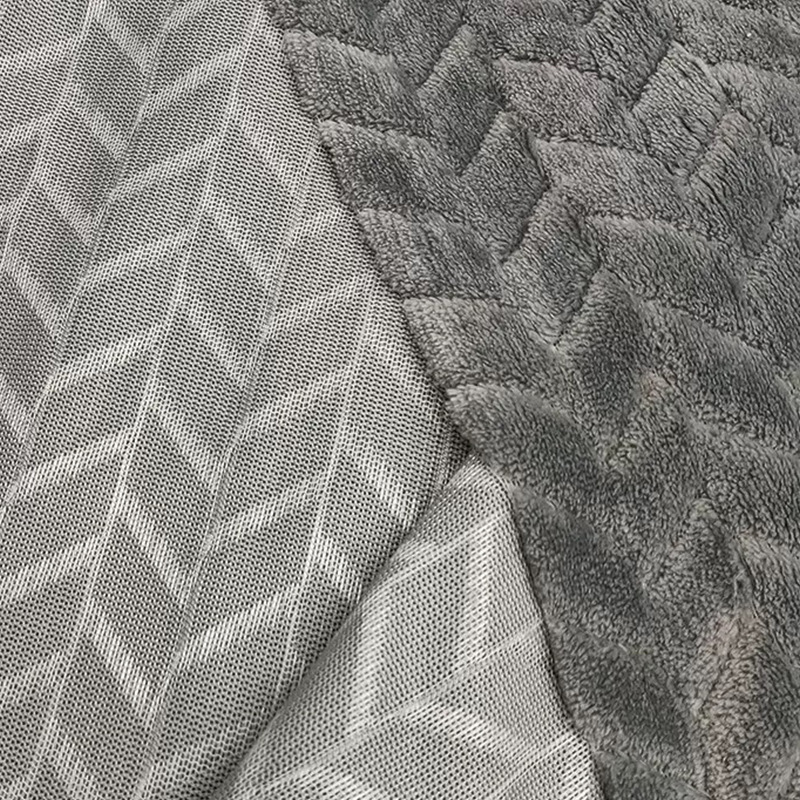 メーカー現物片面両面フランネル麦穂ジャカード綿布家庭服玩具ペット用品生地|undefined