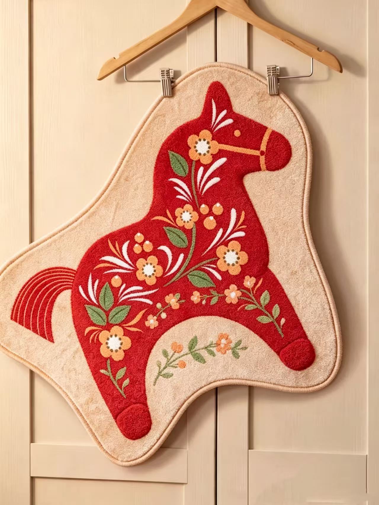 Cute cartoon tractor imitation cashmere bedroom floor mat, bathroom shower absorbent non-slip bedside rug, wholesale on Douyin