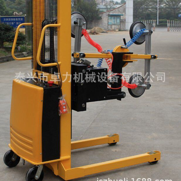 全电动玻璃吸盘车，可调宽腿钢板吸盘升降车