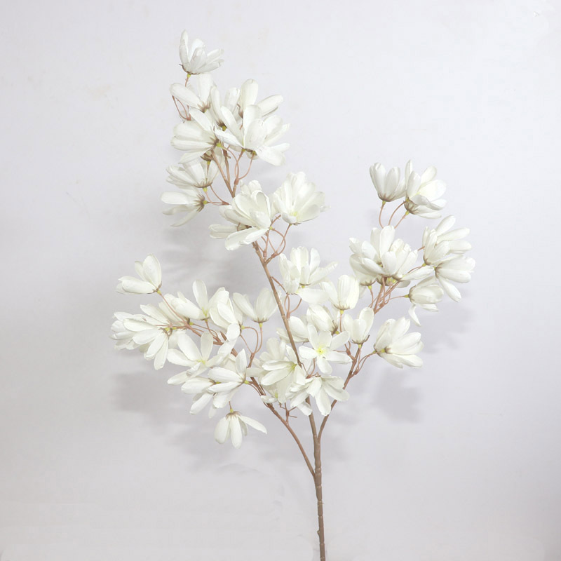 Flores artificiales blancas al por mayor para bodas, decoraciones de flores falsas, accesorios para techos de hoteles, flores artificiales blancas para celebraciones de bodas en salones de boda. image 41