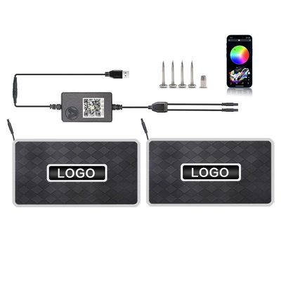 Universal Foot Pad Bluetooth Rgb Foot Sole Sound-Controlled - app-one-to-two-diamond-style-cigarette-lighter-to-draw-power-ships-with-the-default-welcome-label-for-custom-content-please-specify-the-text-or-send-an-image-to-customer-service