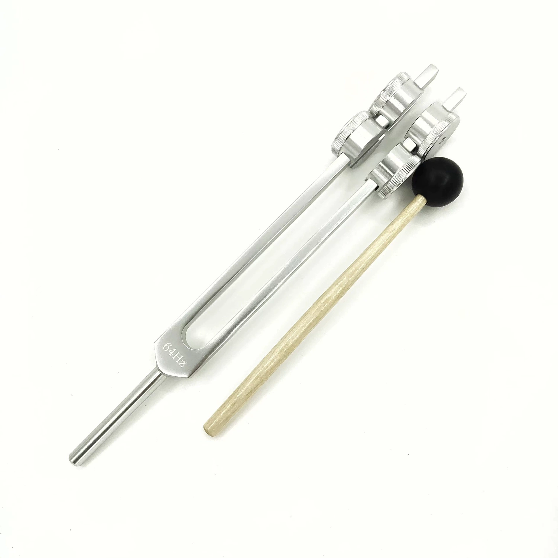 Заводская поставка из алюминиевого сплава низкочастотный 64 Гц камертон обучающий камертон Дубляж молоток тканевый мешок Бесплатные надписи