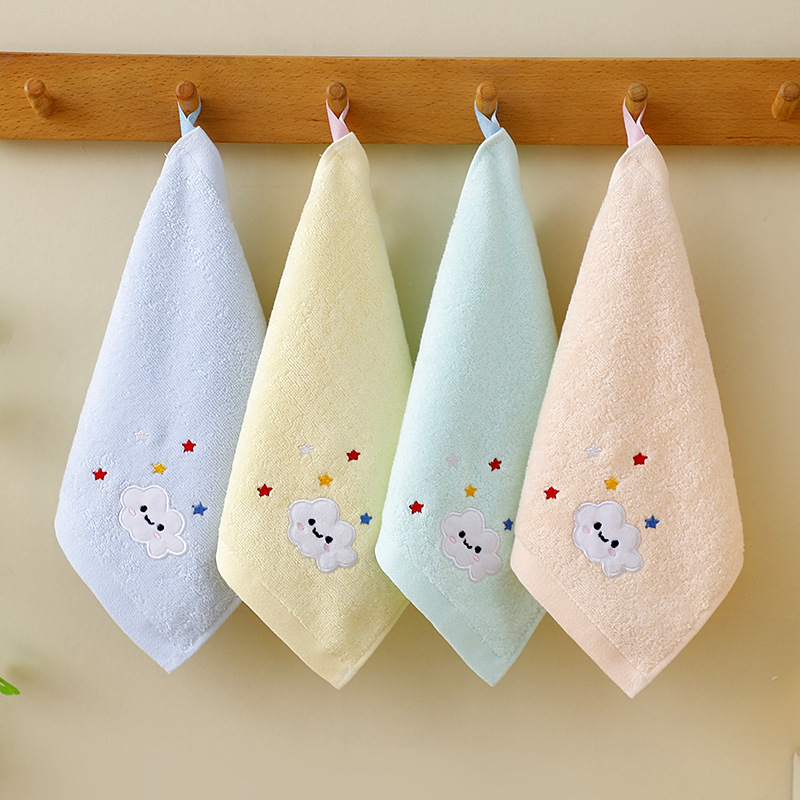 全纯棉儿童方巾25*25cm婴幼儿宝宝洗脸柔软吸水不掉毛日用品批发