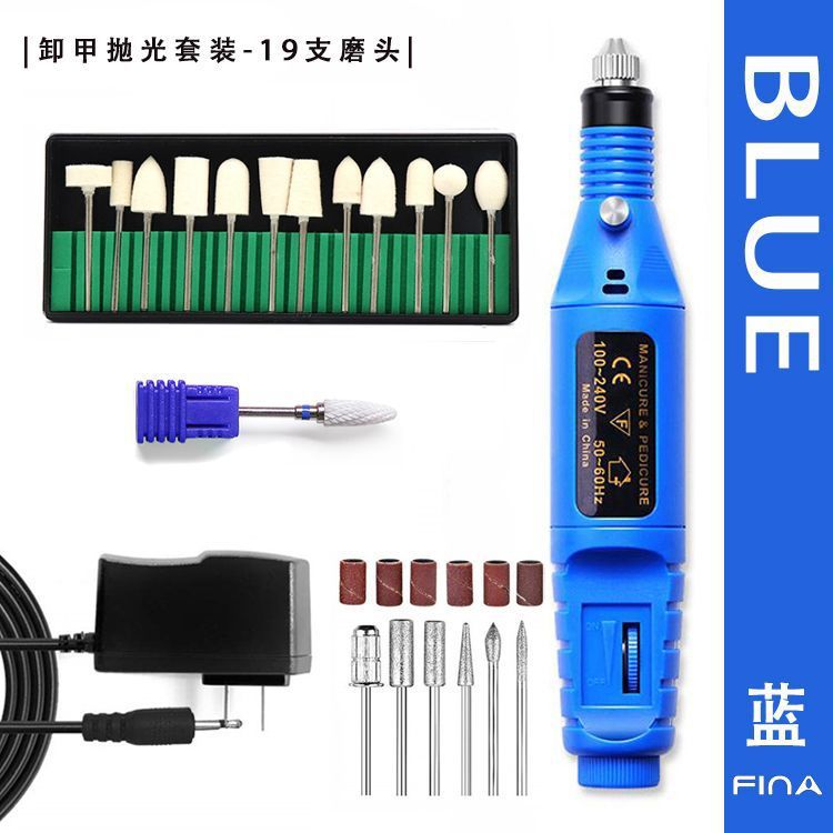 Lijadora de uñas portátil, lijadora de pulido y tallado de uñas, pluma de regulación de velocidad eléctrica, pluma de rectificado de uñas portátil