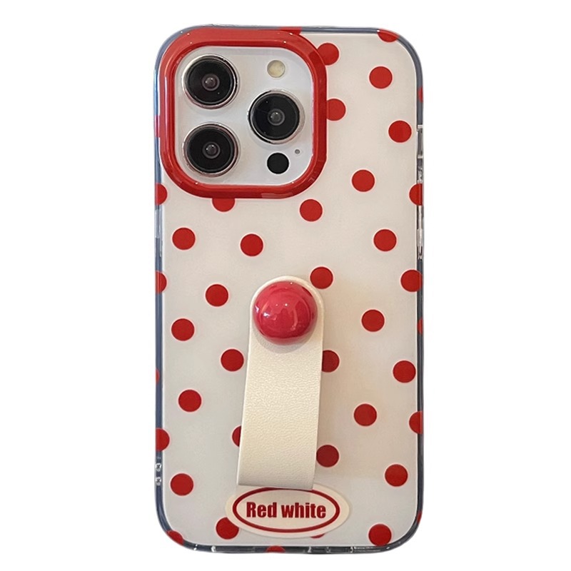 Simple ins Red love lunares para iPhone14 funda para teléfono móvil 15ProMax Apple 12/13 pareja 14PM