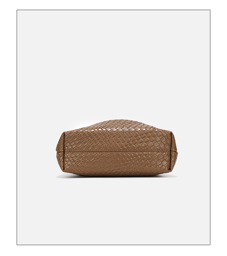 Woven Texture Shoulder Bag For Women Simple Large Capacity Handbag_voghion.com