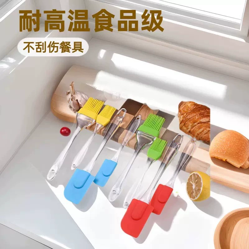 Прямая продажа прозрачная ручка PS пищевой силиконовый скребк для барбекю Сплит торт инструмент для выпечки