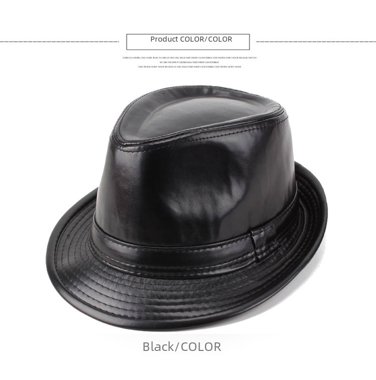 Cappello da uomo in autunno e inverno, cappello a cilindro in pelle calda retrò da uomo, cappello da jazz di mezza età e anziano, piccolo cappello a cilindro, cappello invernale da uomo in cotone_voghion.com