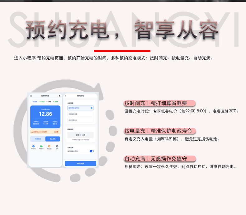 New Energy Vehicle Charging Station 7Kw 32A for Home Use, Suitable for Electric Vehicle Charging in Residential Areas, Supports Card and Qr Code Payment, Universal Manufacturer