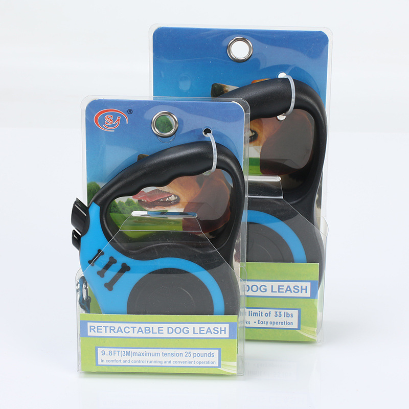 Cuerda de tracción retráctil para mascotas automática retráctil perro cadena hueso automático perro caminando tractor portátil al por mayor