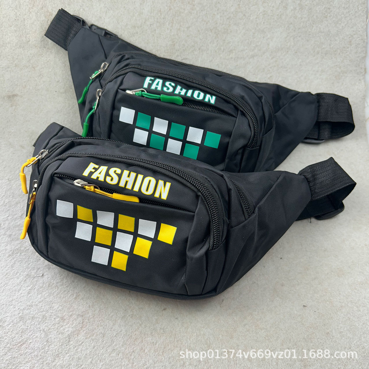 New waterproof Oxford cloth waist bag for men and women, large-capacity cash collection bag, business bag, mobile phone bag, shoulder crossbody bag