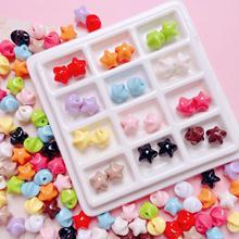 亚克力糖果色五角星直孔珠子diy串珠材料 手机链手链项链饰品配件