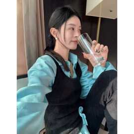现 2026春季新款韩国东大门bet*er软糯修身大圆领针织背心