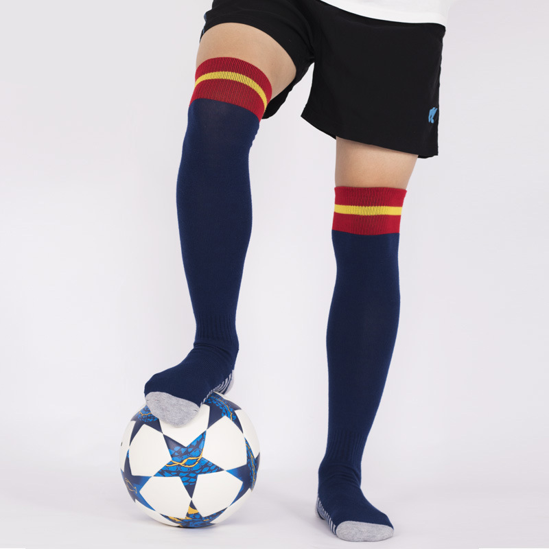 Adult and Children's Football Socks, Long Thickened Towel-Soled Over-The-Knee Sports Socks, Long Socks, Wear-Resistant Football Socks