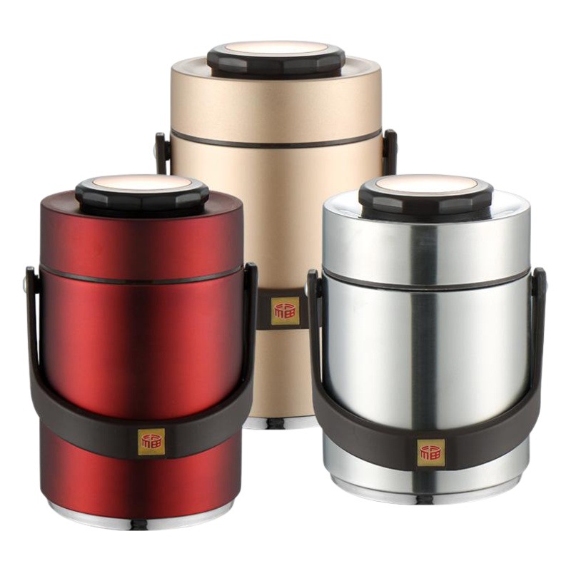 304 stainless steel vacuum pot multi-layer insulation lunch box adult student pot sealed multi-layer lunch box