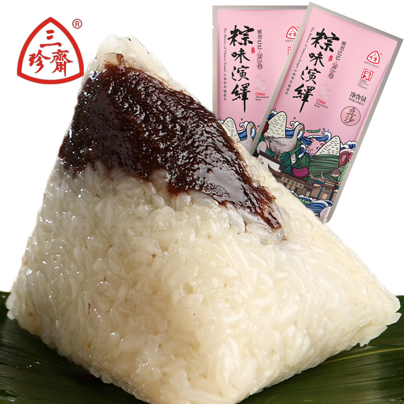 Three Jane Lent Red bean paste 280g Wuzhen specialty Jiaxing traditional Chinese rice-pudding vacuum manual Manufactor goods in stock wholesale