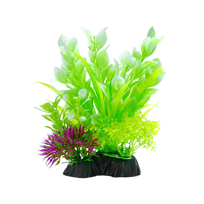 Paisajismo de peceras, flores y plantas de plástico, decoración de micropaisaje, césped de agua falso, acuario, fabricante de origen de pajar de simulación