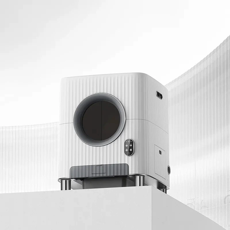 Умный ящик для кошачьего туалета, автоматический ящик для кошачьего туалета, очень большая трубчатая лопатка для туалета с выхлопным управлением через приложение