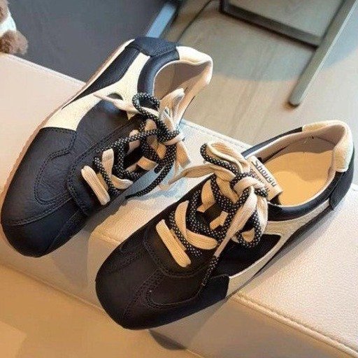 牛皮版~厚底内增高舒适德训鞋2025新款阿甘鞋女休闲鞋百搭小白鞋|undefined
