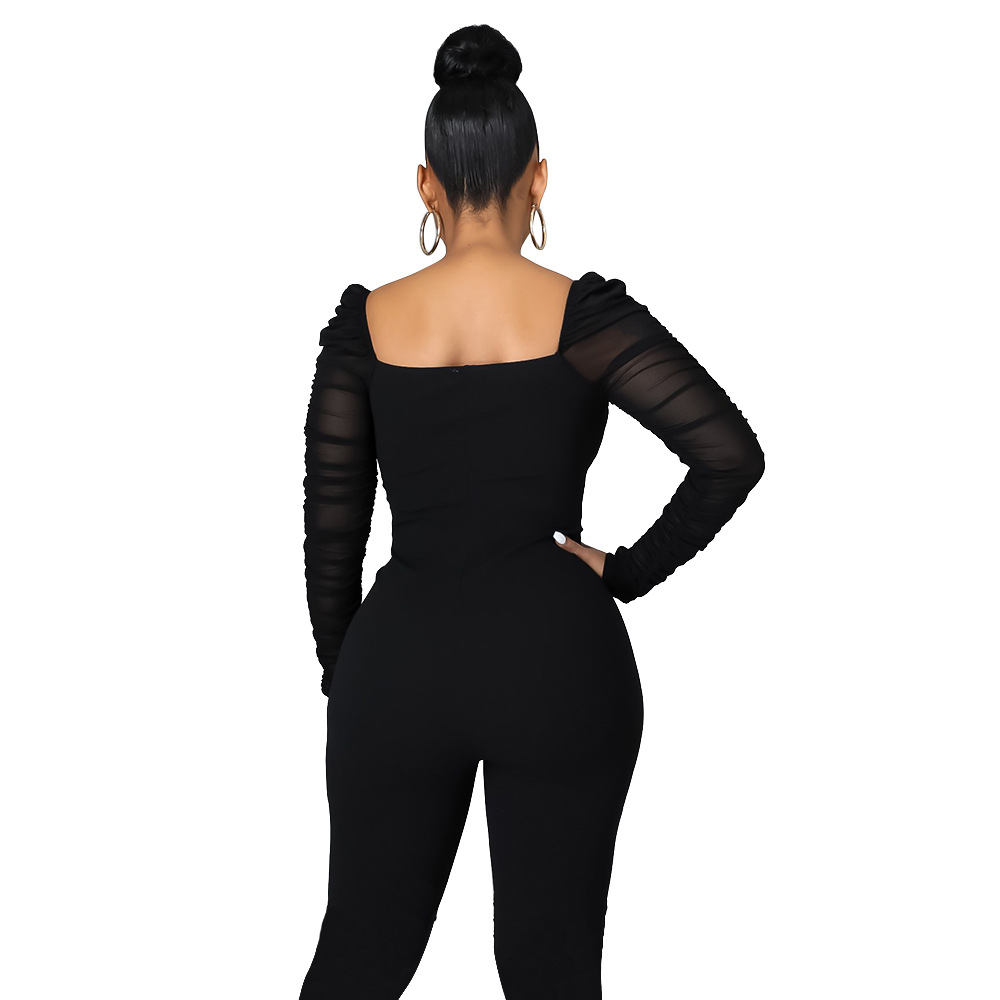 women s tight-fitting mesh jumpsuit nihaostyles clothing wholesale NSOSD79651