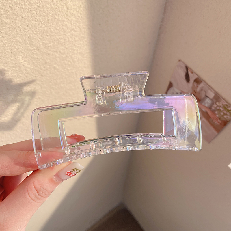 Pinza de agarre para el cabello pequeño de la celebridad de Internet pinza para el cabello en la parte posterior de la cabeza para el cabello simple femenino