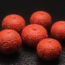 天然南红瓦西回纹珠散珠 颜色好 品质好 至臻宝珠宝