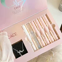 CACE Velvet Lip Glaze Блеск для губ, набор из шести штук, матовый, отбеливающий, китайский подарок на день Святого Валентина, подарок на день рождения, макияж