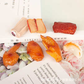仿真抖音热卖食玩 diy手工发饰头绳冰箱贴洞洞鞋奶油胶手机壳配件