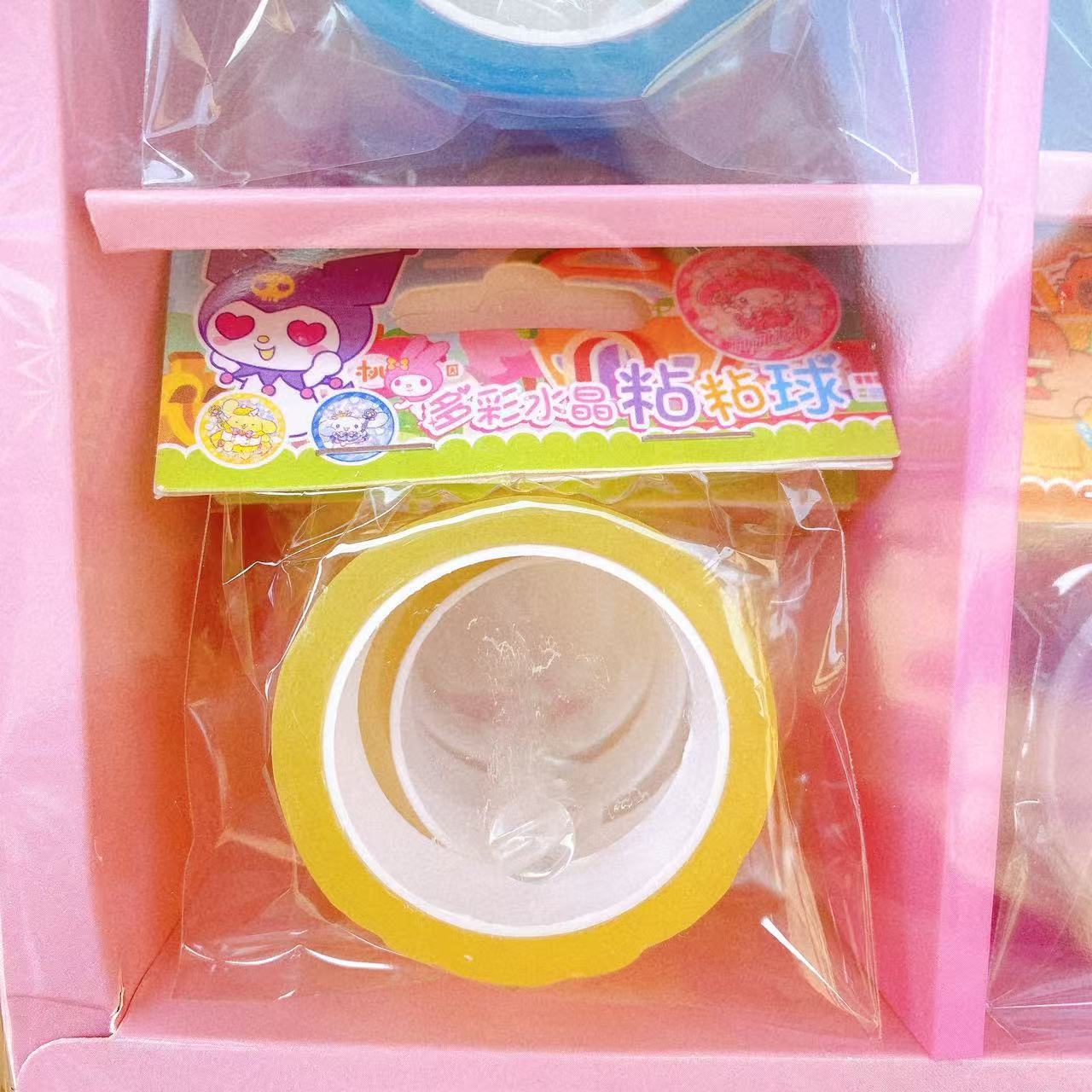 Cuentas de mano de niños bola de cinta adhesiva bola de cinta adhesiva colorida dibujos animados descompresión diy juguetes perimetrales estudiantes al por mayor