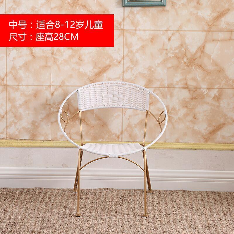 藤椅小藤椅靠背椅铁艺编织藤椅子户外休闲椅家用喝茶椅成人小凳厂|undefined