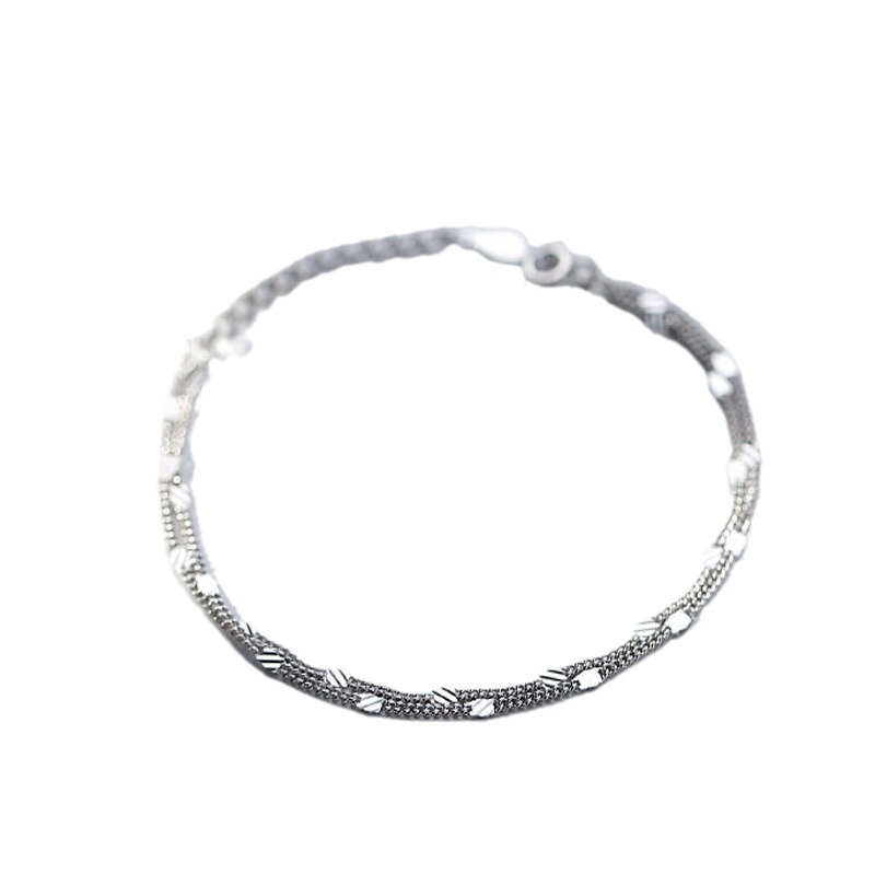 S925 plata esterlina tobillera cadena simple mujer verano ins nicho diseño alto sentido nueva luz lujo exquisito tobillera joyería