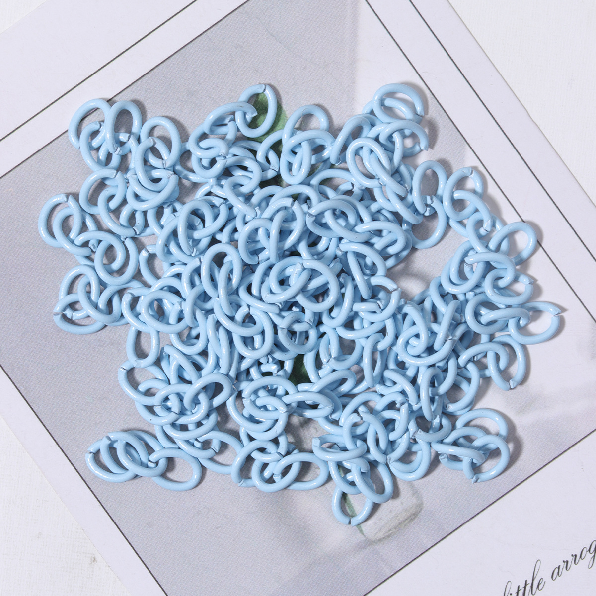 115#Light blue/4-link chain
