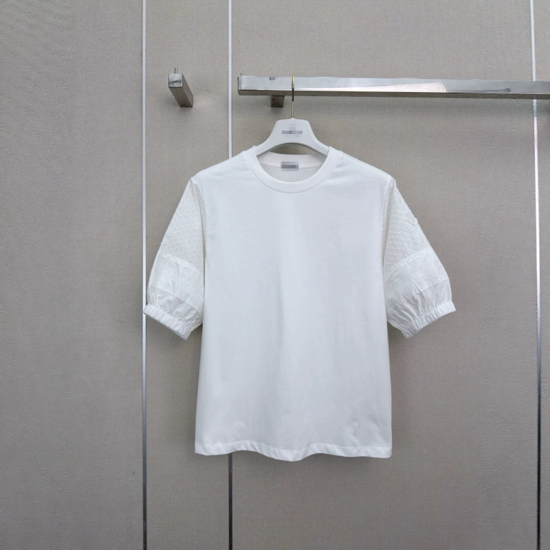 Hollow-Out Bubble Short-Sleeve T-Shirt for Women 2026 Summer Nanyou Women's Fashion Top, Stylish Loose Fit, Slimming Half-Sleeve