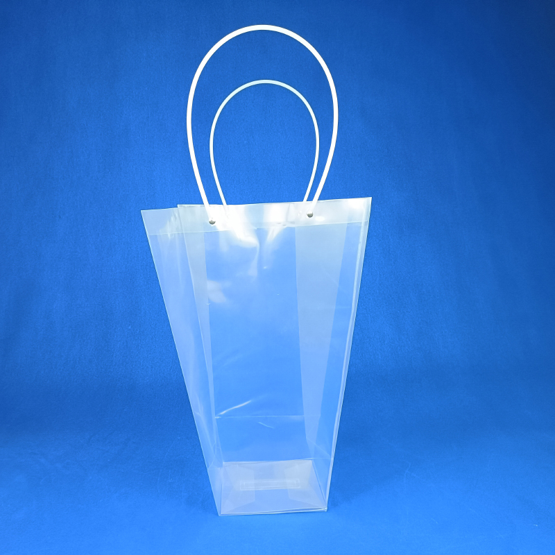 Ins bolsas de regalo de flores transparentes bolsas de mano bolsas de regalo pastel postre cuadrado ramo de flores bolsas de plástico