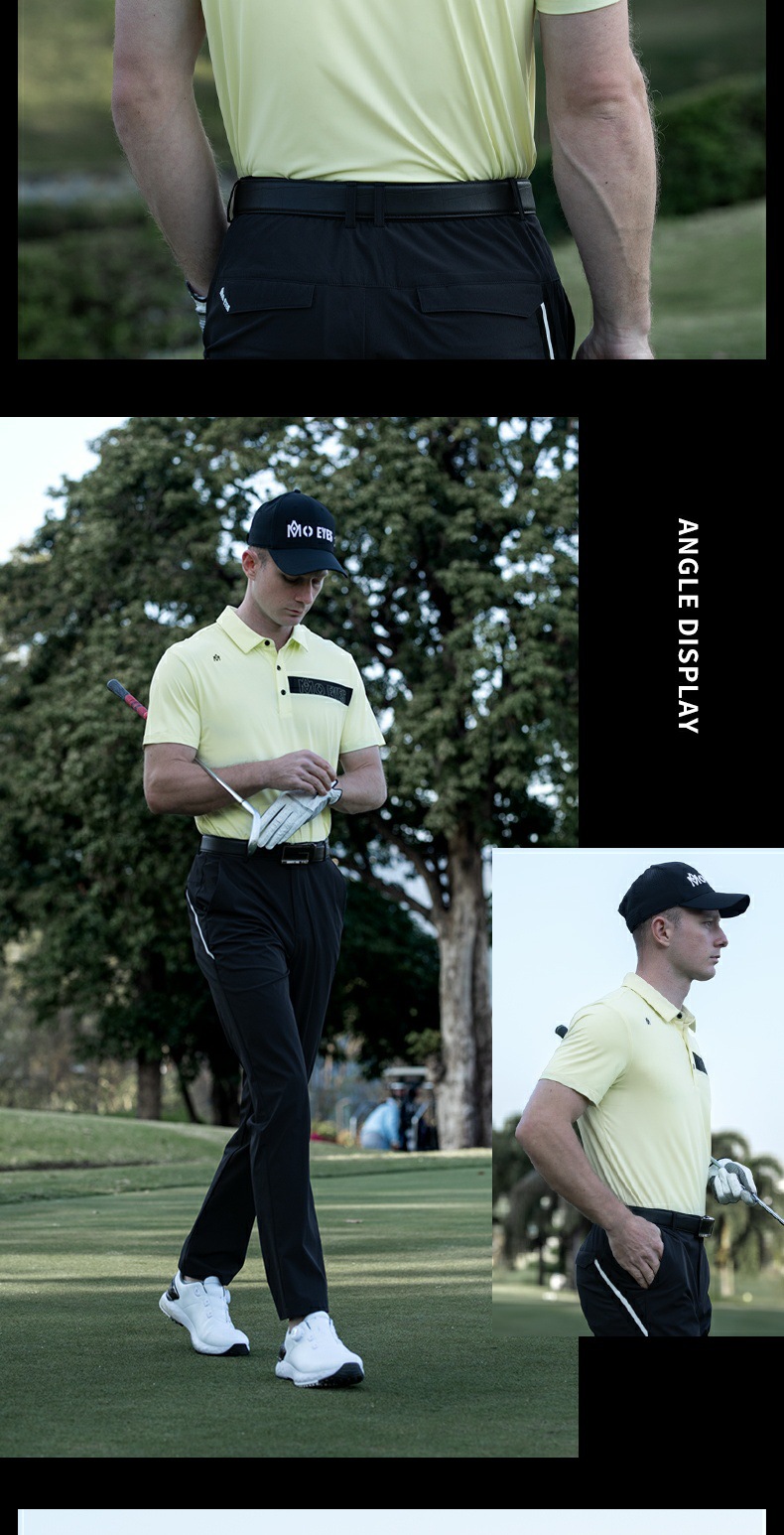 Áo polo nam tay ngắn MO EYES mát mẻ, phong cách thể thao golf mùa xuân hè — Áo trắng [sờ vào lạnh/mềm và đàn hồi cao/khâu tương phản] M25YF027, Áo màu vàng lông ngỗng [sờ vào lạnh/mềm và đàn hồi cao/khâu màu tương phản] M25YF027, Áo đen [sờ vào lạnh/mềm và đàn hồi cao/khâu tương phản] M25YF027 chi tiết 10