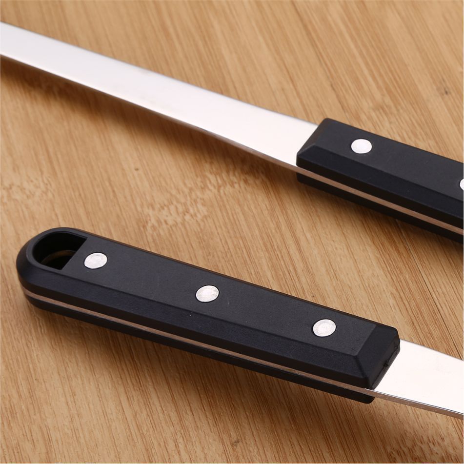 No magnético de acero inoxidable utensilios de cocina espátula cuchara de sopa espátula de cocina Negro Perla olla caliente sopa Shell freír pala colador grande