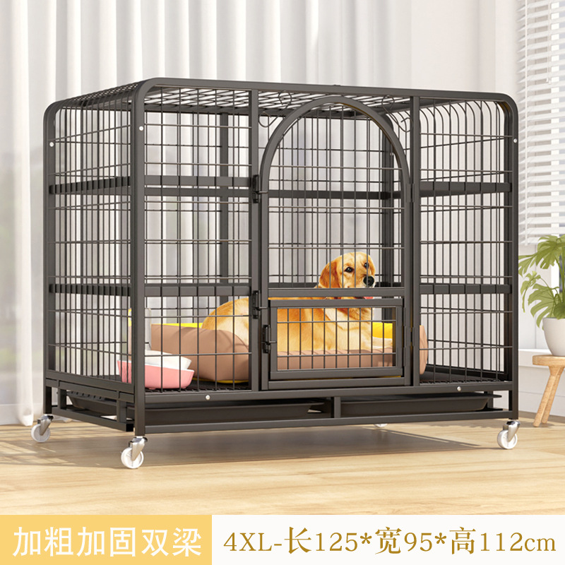 Jaula de perro grande jaula de perro mediano con separación de inodoro hogar interior y exterior jaula de Labrador Golden Retriever