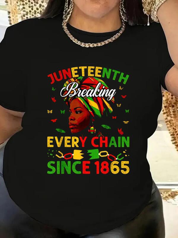 Juneteenth Freedom T-Shirt for Women - Breaking Every Chain