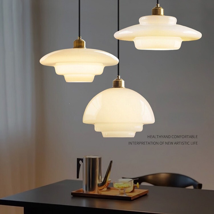 Restaurant Modern Minimalist Nordic Lighting Fixtures Creative Cream-Style Natural Color Glass Art Bar Table Milk Tea Shop Pendant Light Restaurant Modern Minimalist Nordic Lighting Fixtures Creative Cream-Style Natural Color Glass Art Bar Table Milk Tea Shop Pendant Light