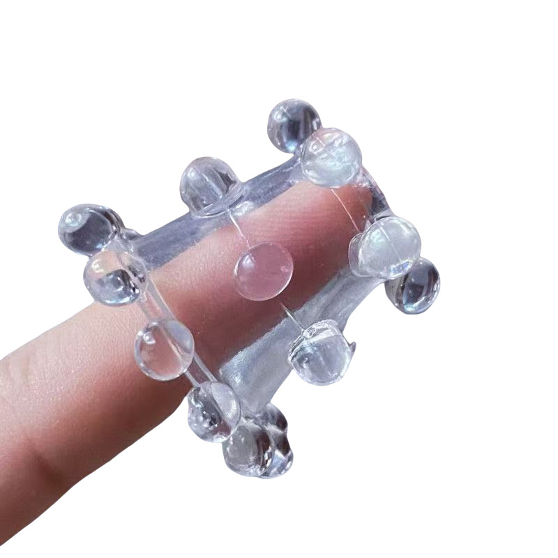 Anillo de cerradura de perlas para hombres Anillo de cerradura de perlas de sexo Cubierta de cerradura de ojos de oveja Juguetes sexuales Dientes de lobo Productos para adultos