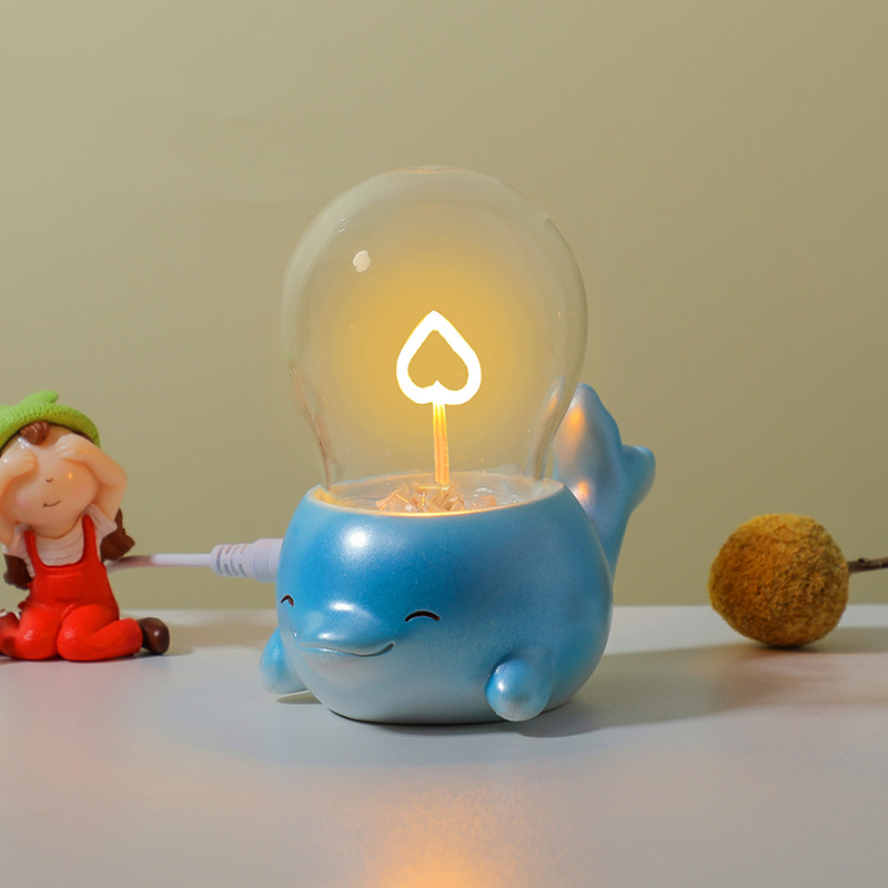 Lámpara de noche lámpara luminosa base de resina creativa para gatos adornos de animales decoración de escritorio exhibición artesanía regalos