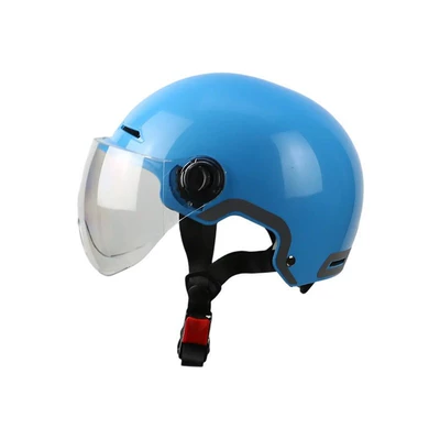 Motosiklet kaskı (dəbilqə) — for Delivery and Courier Services - blue-l