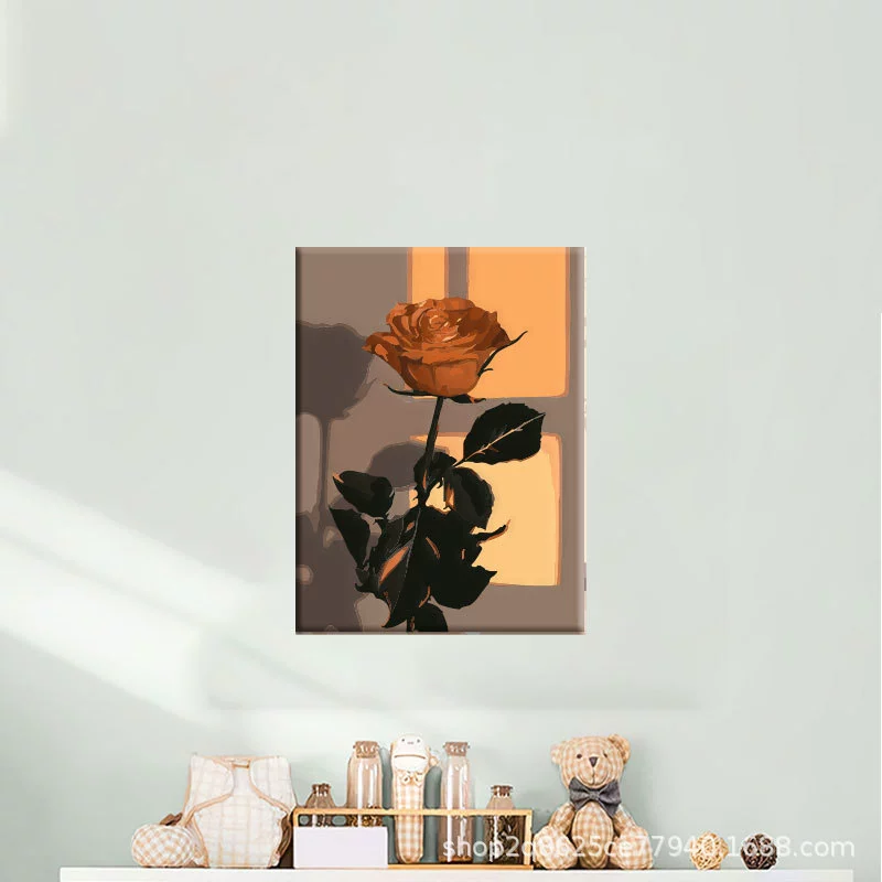 40*50 оптовая DIY дистанционная цифровая масляная живопись вручную заполненная акриловая горяче-стиль декоративный пейзаж цветочное заполнение декоративная живопись
