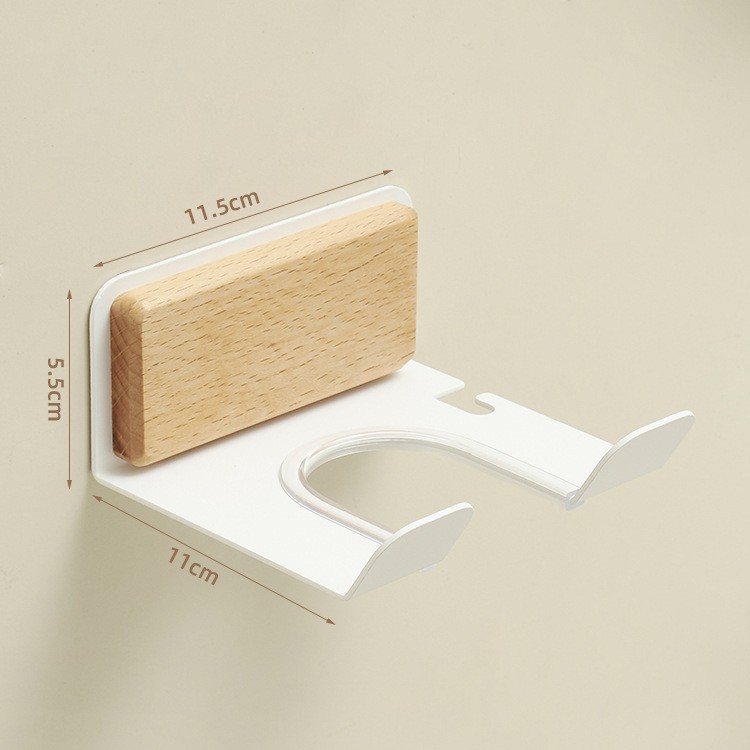 soplador de madera maciza estante de almacenamiento de tubo de aire de baño marco de almacenamiento de aleación de aluminio colgado en la pared sin perforación marco de soplador multicapa